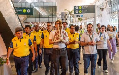 Círio de Nazaré no Aeroporto Internacional de Belém: missa, batismo de aeronaves e sobrevoo marcam abertura da festividade católica